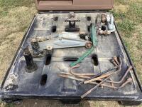 PALLET OF HITCHES, JACKS, LUGS & MISCELLANEOUS