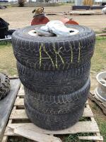 (4) NOKIAN TIRES W/ 6-BOLT RIMS & WHEEL CAPS