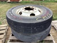 (2) MICHELIN TIRES W/ 10-BOLT RIMS