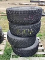 (4) LIGHT TRUCK BFGOODRICH TIRES W/ DODGE 8-BOLT RIMS