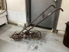 ANTIQUE STEEL WHEEL PLANTER