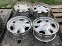 (4) GMC 6-BOLT RIMS