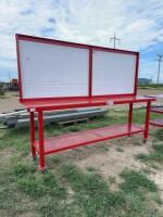New 8 foot , steel workbench