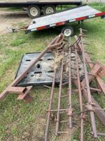 Lift of steel brackets, and one section of Harrow