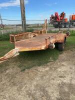 Single axle steel utility cart