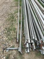 ( 20pc ) Bundle of 2 inch hand, move galvanized pipe with risers
