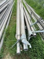 ( 24pc ) Bundle of 3 inch aluminum hand move pipe