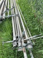 (24pc) Bundle of 2 inch galvanized, hand move pipe