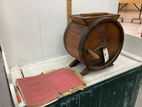 WOODEN BUTTER CHURN