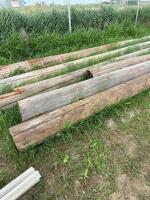 Six power poles and butts