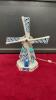 CERAMIC WINDMILL LAMP