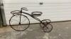 GARDEN DECOR METAL BICYCLE - HOLDS 3 BASKETS