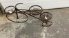 GARDEN DECOR METAL BICYCLE - HOLDS 3 BASKETS - 2