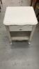 WHITE NIGHTSTAND W/ 1 DRAWER AND OPEN SHELF - 2