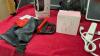 BOX W/ COMPRESSION PUMP, EXERCISE BANDS, SMALL HONEYWELL HUMIDIFIER, ETC. - 4