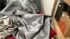 GOOD LIDDED TOTE W/ ASSSORTED FABRICS - 4