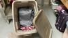 GOOD LIDDED TOTE W/ ASSSORTED FABRICS - 5
