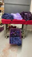 GOOD LIDDED TOTE W/ ASSORTED FABRICS
