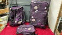 MILLENIUM 3-PIECE SUITCASE SET W/ A ROLLING SUITCASE, DUFFLE BAG + A SMALL CARRYING BAG