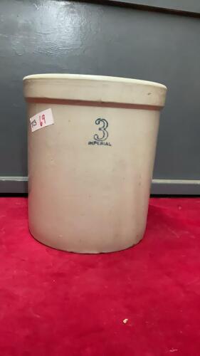 3 GALLON IMPERIAL CROCK