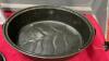 FINDLAY CAST FRYPAN, LARGE ENAMEL ROASTER, FONDUE SET W/ FUEL - 5