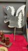 WILDLIFE DECOR ITEMS - CEMENT SKUNK STAKE, FAUX WOOD BEARS, RESIN MOOSE - 3