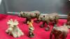 WILDLIFE DECOR ITEMS - CEMENT SKUNK STAKE, FAUX WOOD BEARS, RESIN MOOSE - 4