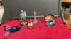 BOX OF ASSORTED GLASSWARE - DOLPHINS