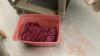 GOOD LIDDED TOTE W ASSORTED BURGUNDY FABRICS - 2