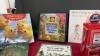 (2) BOXES OF ASSORTED TOYS AND BOOKS - MONEY BANKS, WOODEN PIECES, CHILDRENS BOOKS - 4