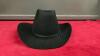 SMITHBILT FUR FELT BLACK COWBOY HAT - 7 1/4 - 2