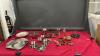 FLAT W/ STAINLESS STEEL AND BRASS DECOR ITEMS - TRINKET BOX, MINI CUPS, ESPRESSO CUP SETS, PLATTERS, CANDY DISH, ETC.