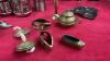 FLAT W/ STAINLESS STEEL AND BRASS DECOR ITEMS - TRINKET BOX, MINI CUPS, ESPRESSO CUP SETS, PLATTERS, CANDY DISH, ETC. - 2