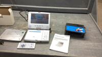 PORTABLE ELECTROHOME DVD PLAYER - AND SNOOPY DVD HOLDER