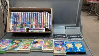 BOX OF CLASSIC DISNEY VHS + BUGS BUNNY, ELMER FUDD