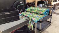 COLLAPSABLE CRATE W/PICNIC BACKPACK + BEACH MAT