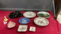 VINTAGE GLASSWARE AND FIGURINES