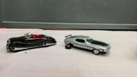 (2) DIE-CAST COLLECTOR CARS - 1947 BENTLEY FROM THE FRANKLIN MINT + MACH 1 MUSTANG