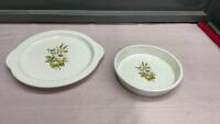 BMP PLATTER + UNMARKED BUT MATCHING BOWL