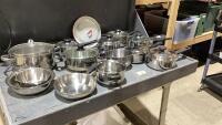BOX OF POTS + PANS