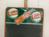 CHALK BOARD WITH METAL CRUSH ADVERTISING - 2