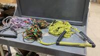 BAG WITH (3) AIRHEAD WATERSKI TOW ROPES