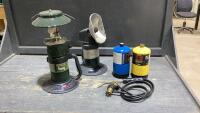 TORCH , COLEMAN PROPANE LANTERN, COLEMAN PROPANE RADIANT HEATER PROPANE