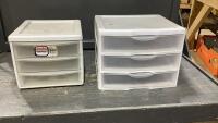 (2) ORGANIZERS - BOTH 3 DRAWER