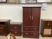 ARMOIRE AND NIGHT TABLE