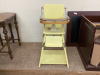 ANTIQUE CONVERTIBLE DOLLY HIGH CHAIR