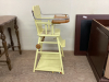 ANTIQUE CONVERTIBLE DOLLY HIGH CHAIR - 2