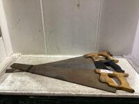 (3) HAND SAWS