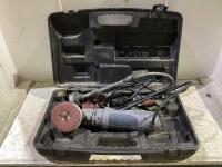 CRAFTSMAN TOOL BOX W/ MASTERCRAFT CORDED SPIN SAW & MISCELLANEOUS CONTENTS