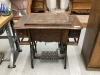 ANTIQUE SEWING CABINET W/MINNESOTA SEWING MACHINE